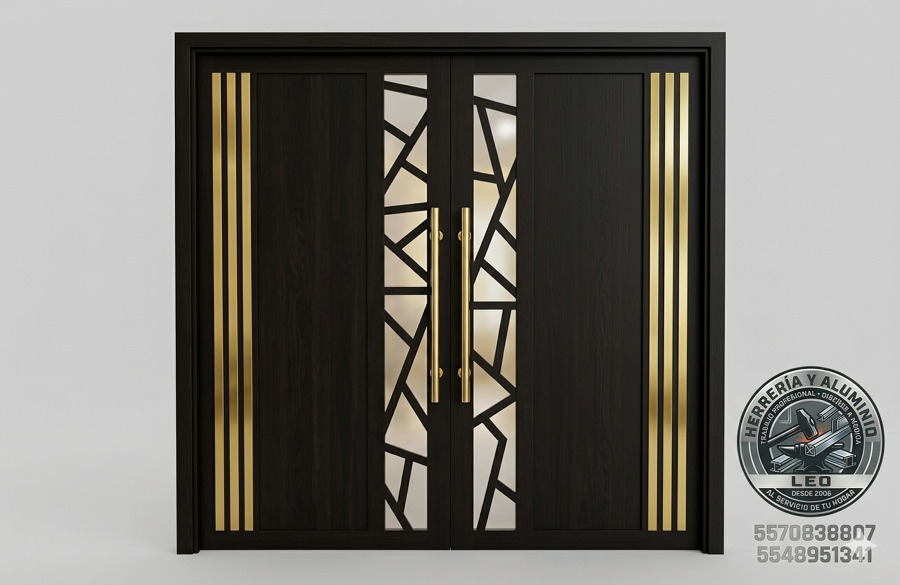 Puerta negra, estilo contemporáneo
