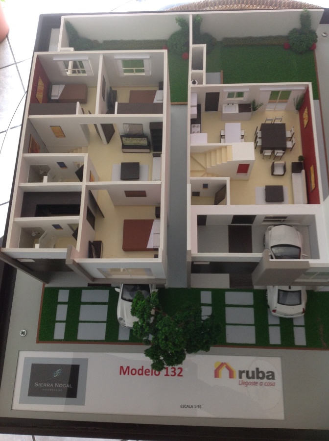 Maqueta de casa habitación.