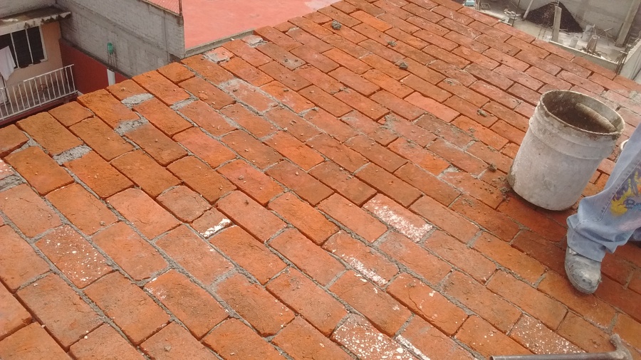 Forro de ladrillo en loza