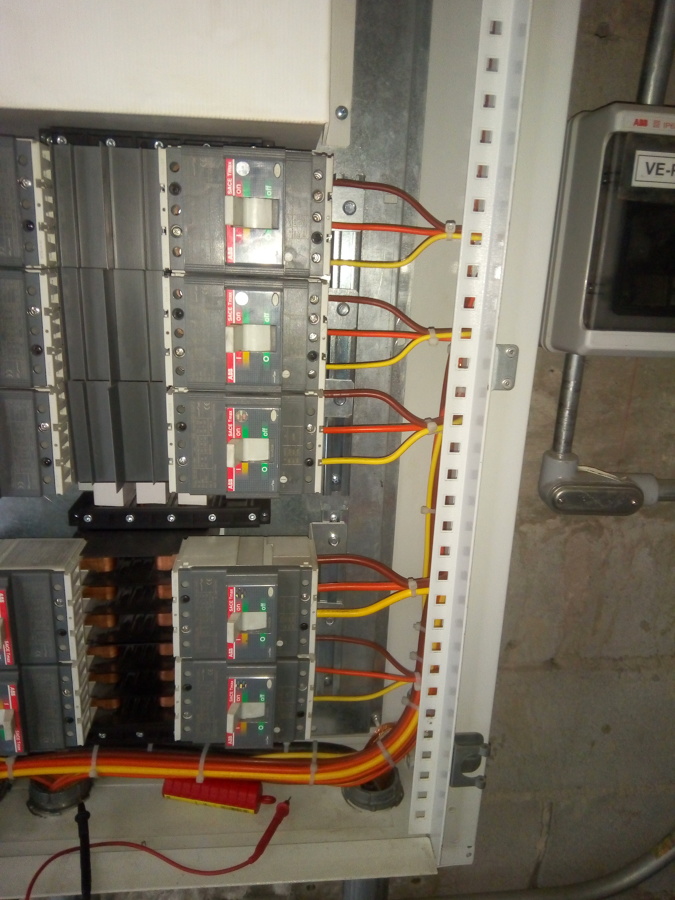 Peinado de tableros eléctricos