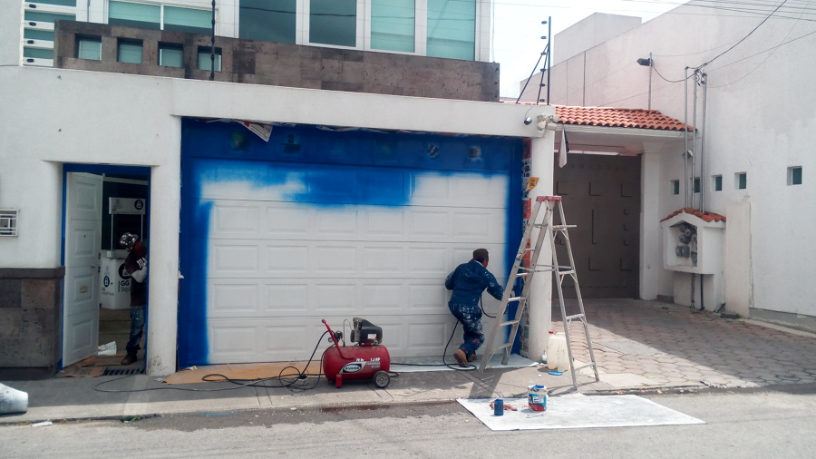 pintado de porton electrico