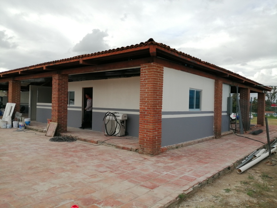 Panel de cemento y pintura