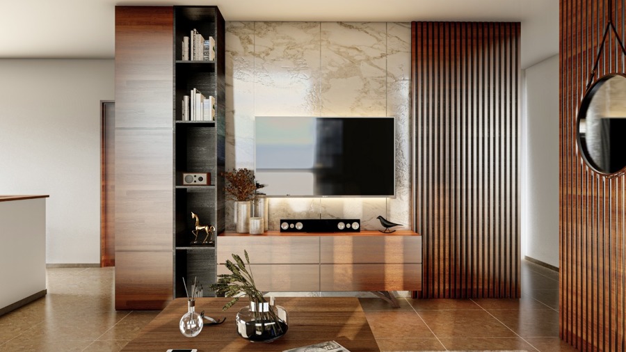 Diseño de sala de TV