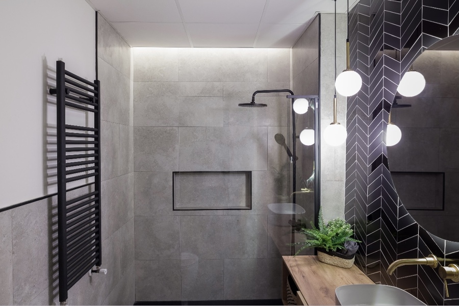 Baño minimalista