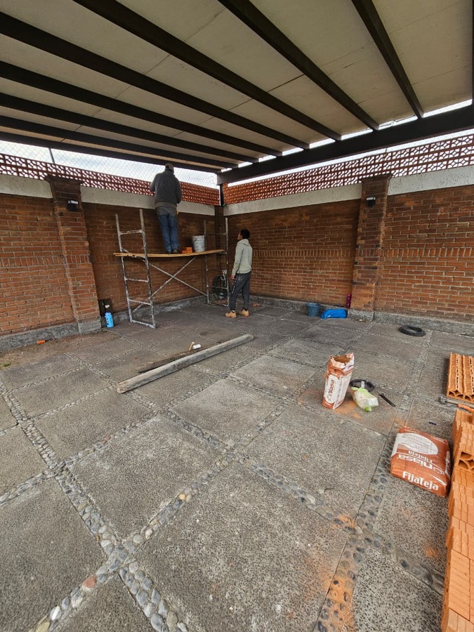 Colocación de tabique celosía 2