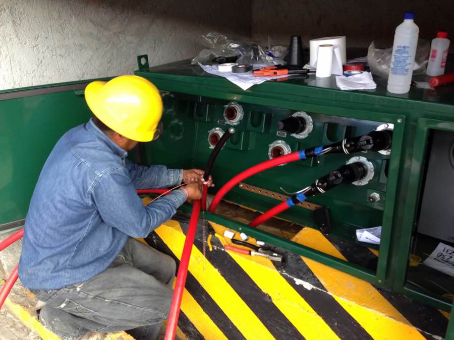 Foto Instalacion de Cable XLP a de Medicion en Media Tension de Krostec 27316