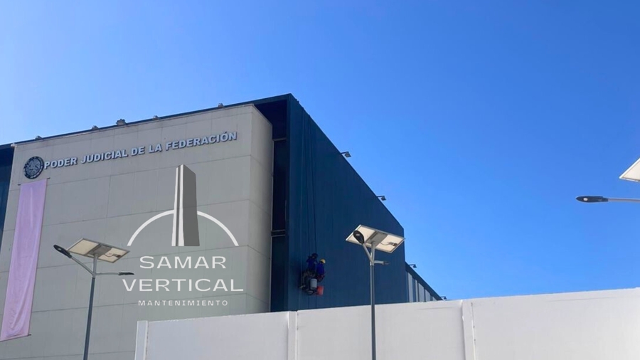 Lavado de Fachadas en Edificios Gubernamentales | Poder Judicial Federal.