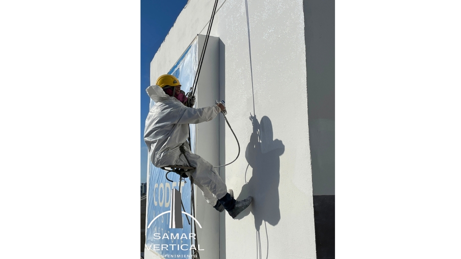 Recubrimiento de Fachadas con Tecnología de Aspersión | Proyecto Codet.