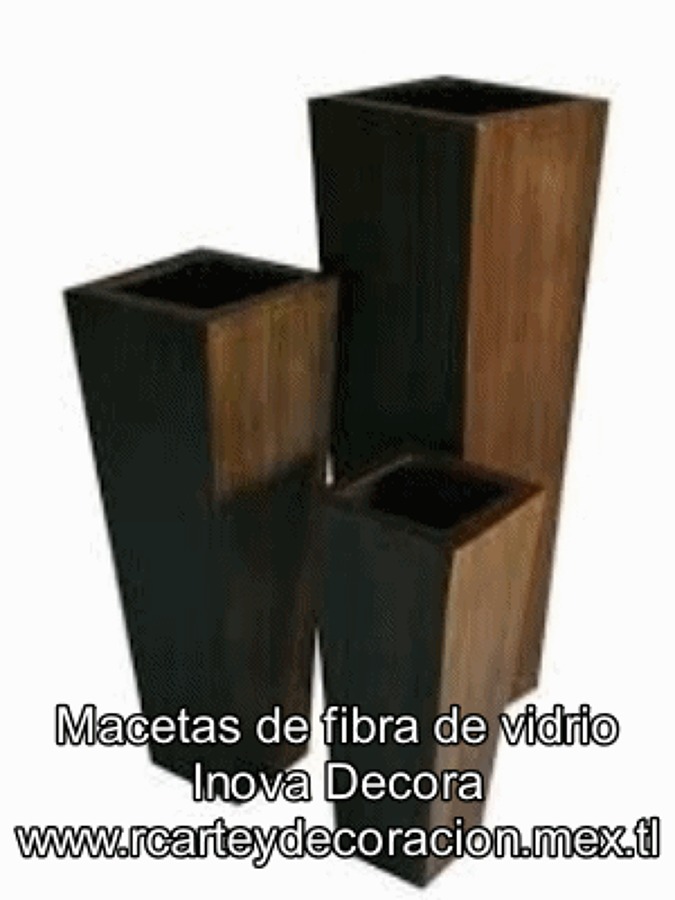 Macetas de fibra de vidrio