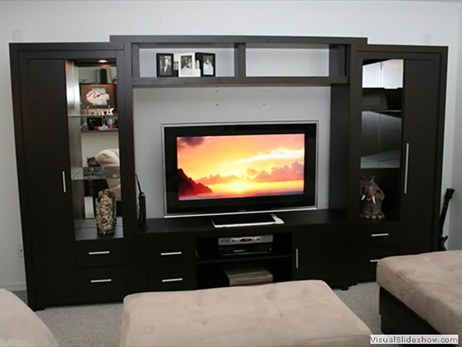 mueble de tv chocolate