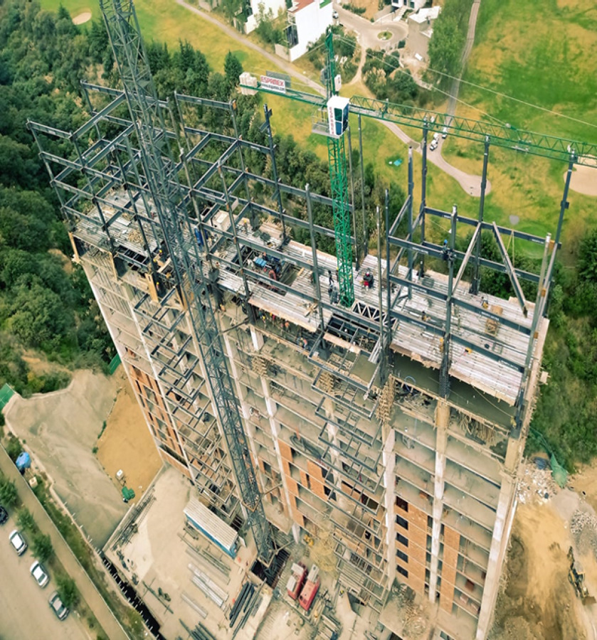 Obra, Torre de departamentos en Bosque Real, Huixquilucan