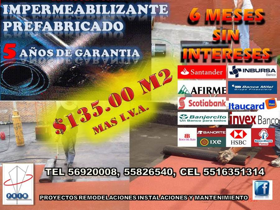 PROMOCIÓN DE IMPERMEABILIZANTE PREFABRICADO