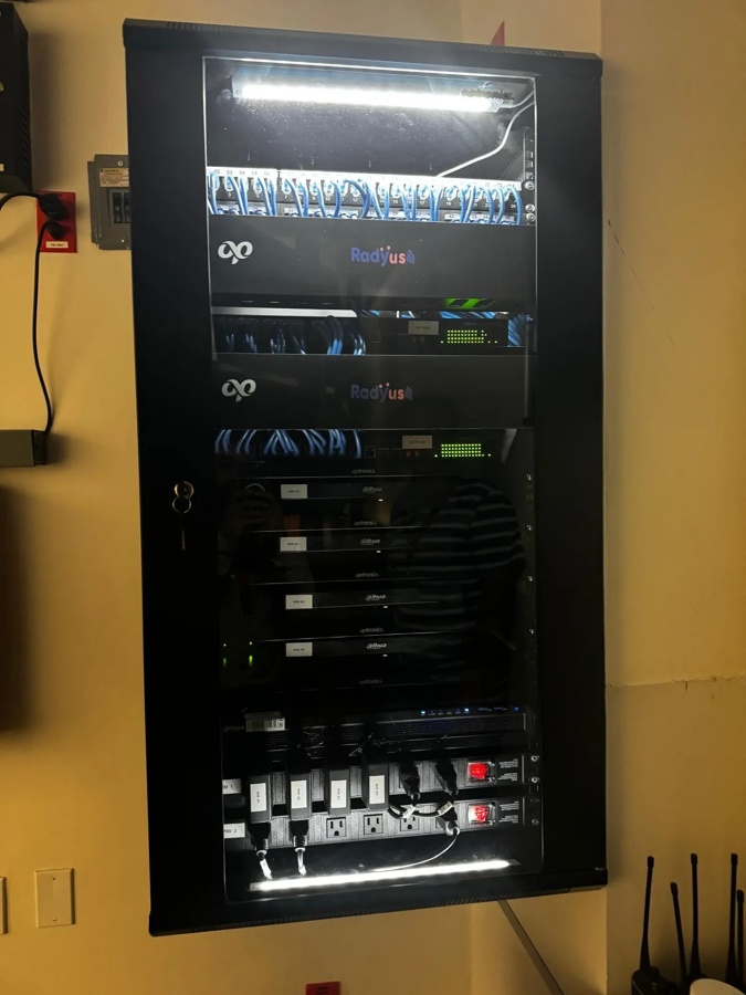 Gabinete de red y CCTV
