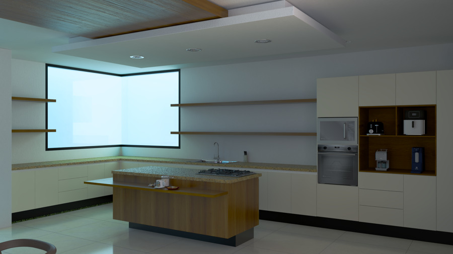 Render remodelacion cocina