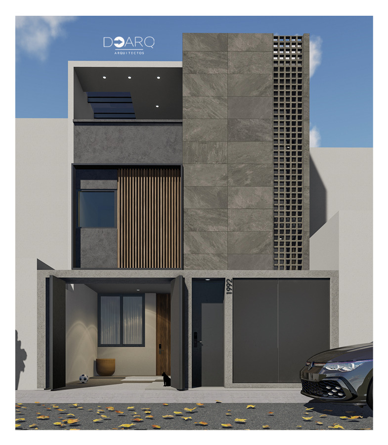 Fachada residencial moderna