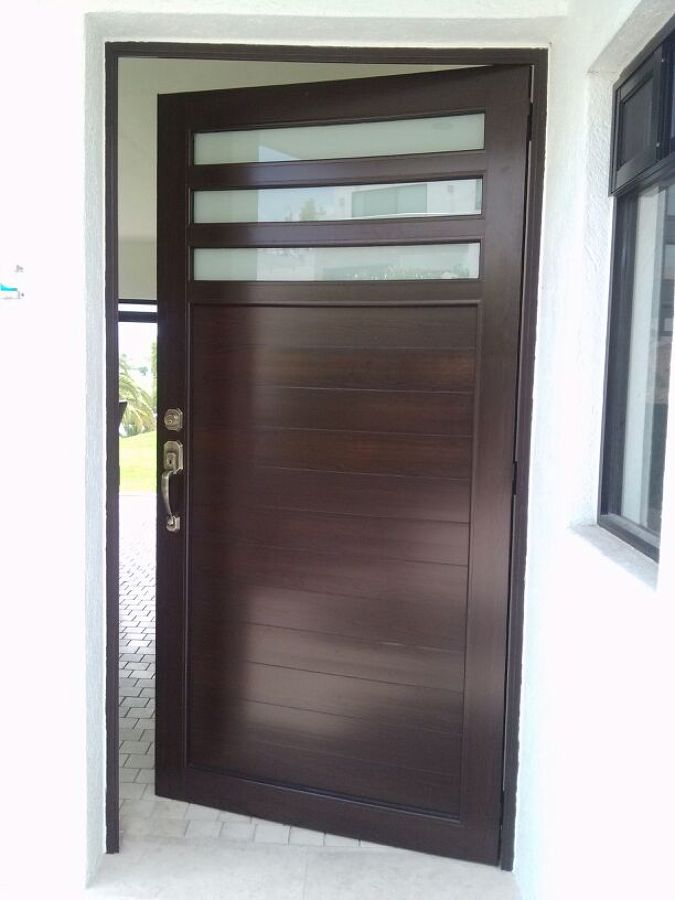 Foto: Puerta Color Chocolate Duela Doble Cara de Alucomer #109746