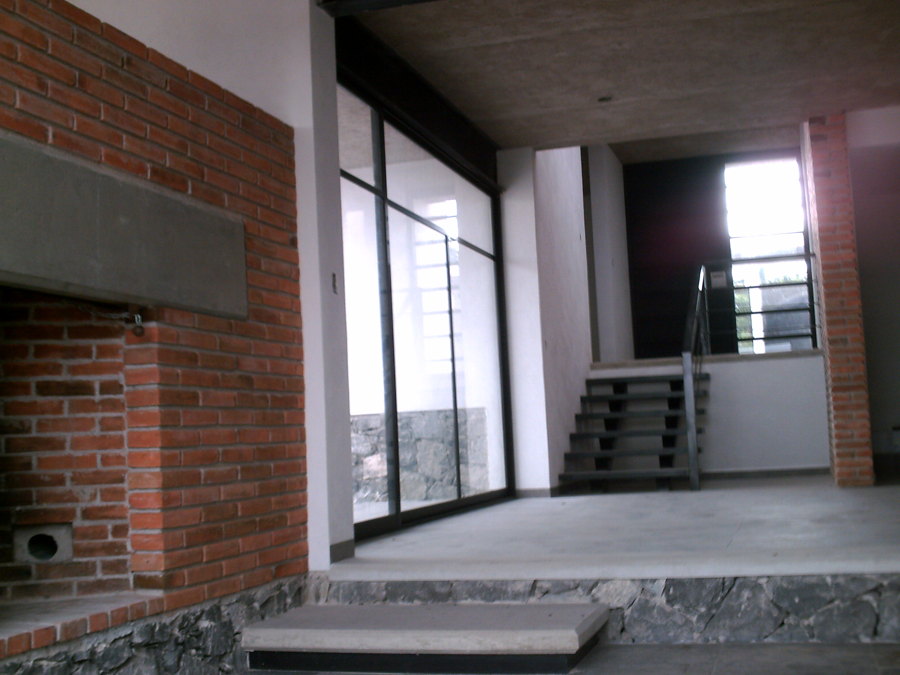 sala  y comedor con chimenea rumford 