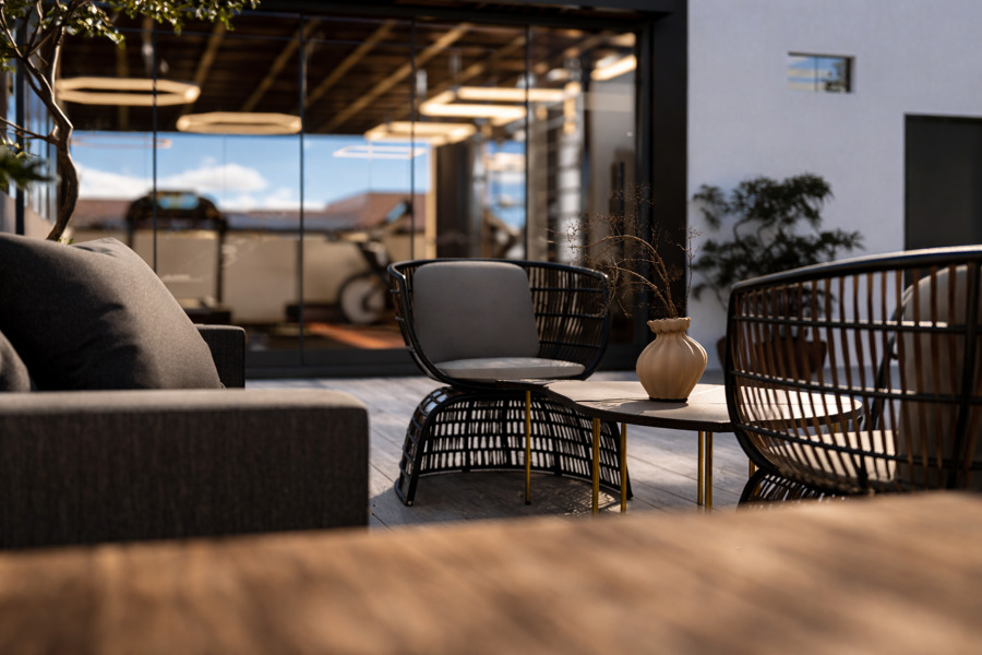 Terraza con vista panorámica
