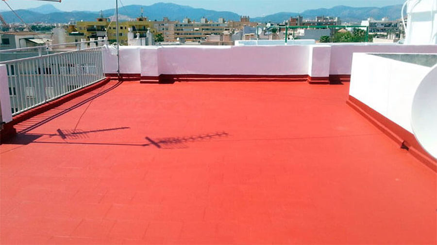 Impermeabilizacion color terracota marca imperio