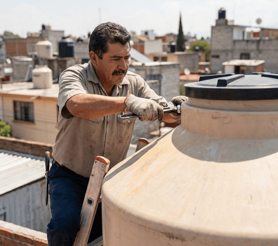 Instalación, mantenimiento y limpieza de tinacos y cisternas