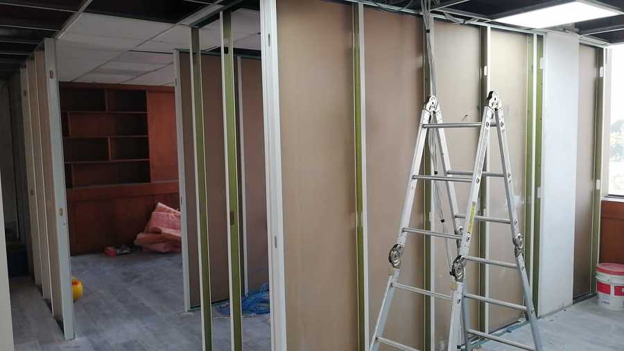 Colocación Muro de Tabla roca