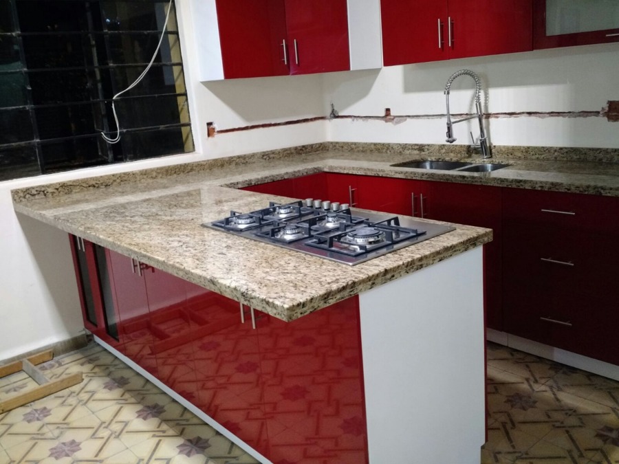 BARRA GRANITO ORNAMENTAL MUEBLES MDF ALTO BRILLO