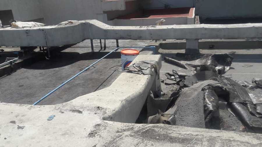 Area dañada a impermeabilizar