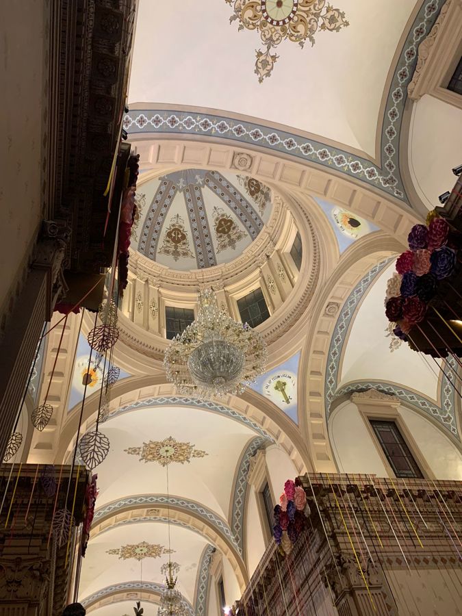 ilumación artística del interior de la basílica de soriano