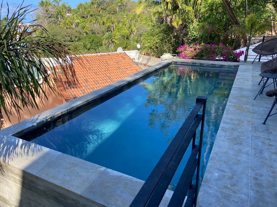 Trabajo terminado Alberca Impermeabilizada en segundo piso