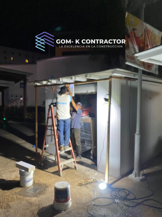 durante el proceso de construcción
