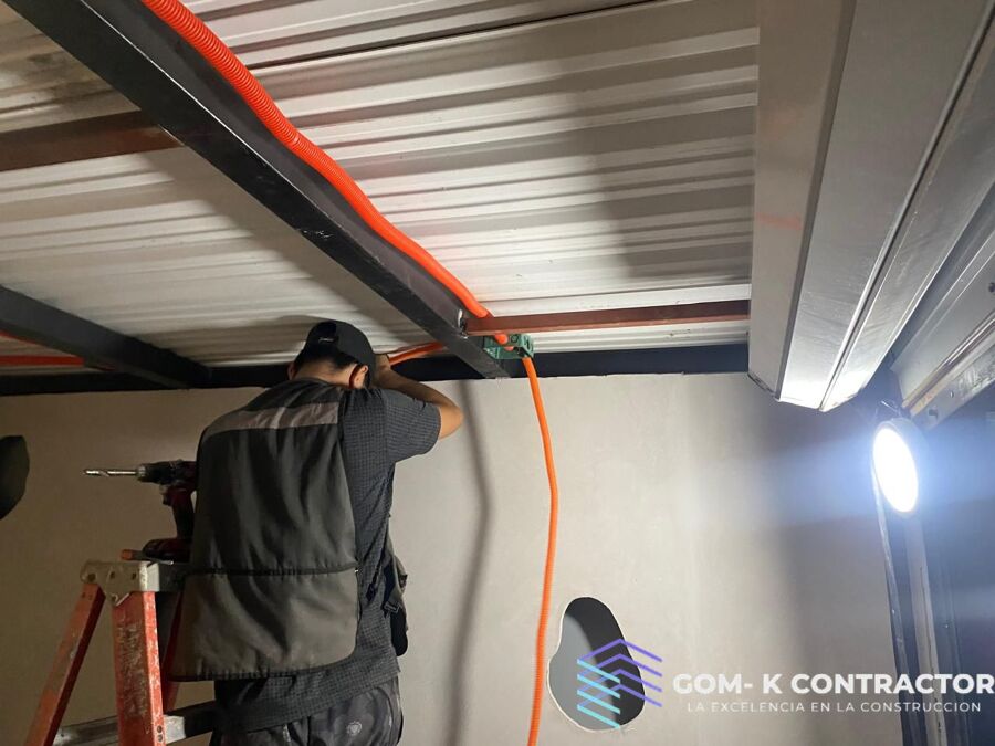 colocación de instalación eléctrica