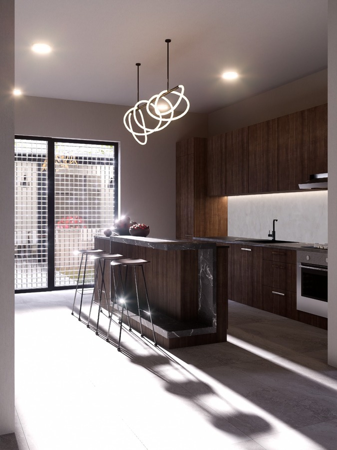COCINA CONTEMPORÁNEA CON ISLA