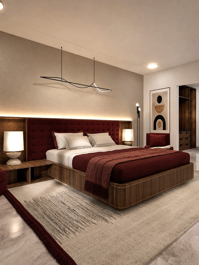 RECÁMARA PRINCIPAL (DISEÑO INTERIOR)