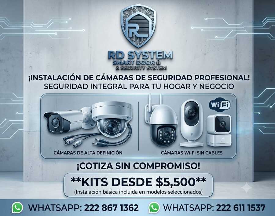 INSTALACIÓN DE CÁMARAS DE SEGURIDAD