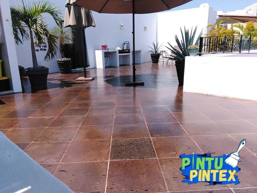 Terraza restaurada
