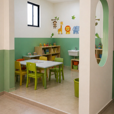 Remodelación de salón para guardería