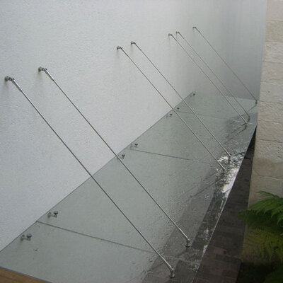 Marquesina de vidrio