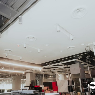 Plafón arquitectónico para interior comercial