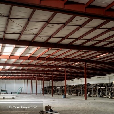 Almacén con diseño estructural en acero