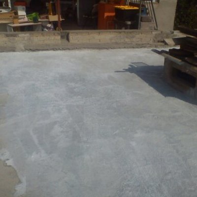 Preparacion de superficie en azotea