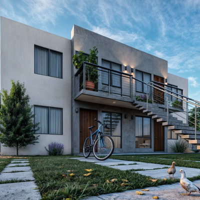 Render Casa Duplex