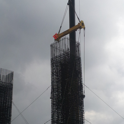 Montaje Columna de Acero de Refuerzo
