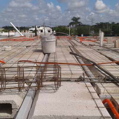 Prepararacion para colado de concreto