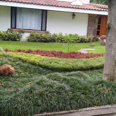 Jardin exterior casa Yautepec