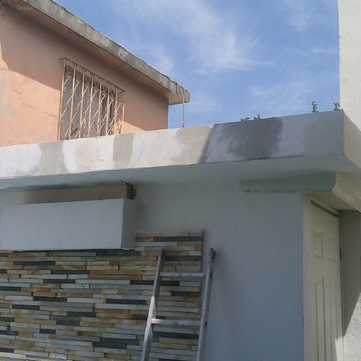 Fachada de durok en alberca