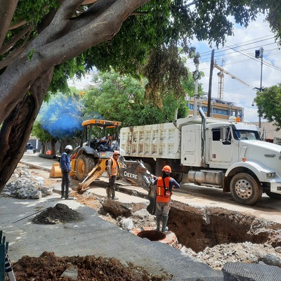 Retiro de material producto de excavación.