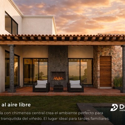 Terraza con Diseño Cálido y Funcional