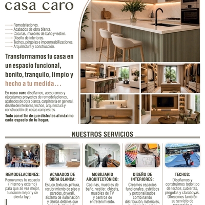 Construcción de casas campestres.