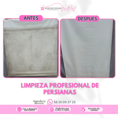 Lavado de persiana blackout.