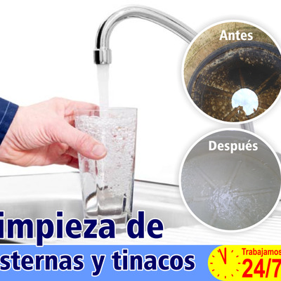 LAVADO Y DESINFECCIÓN DE CISTERNAS, TINACOS, ALBERCAS Y FUENTES